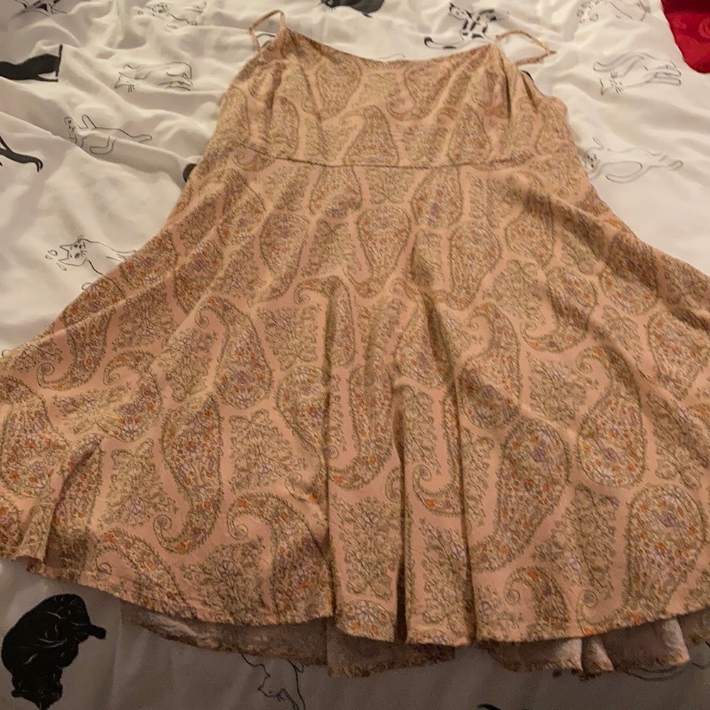 Pink paisley sun dress